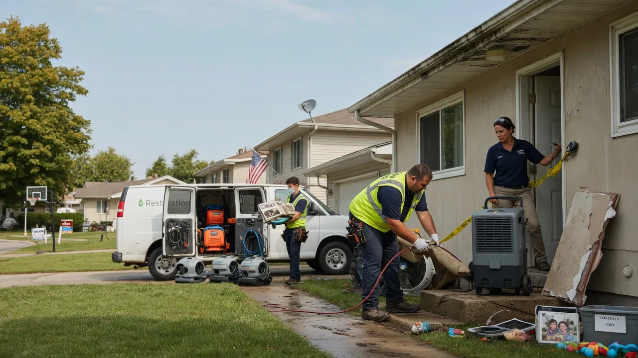 Water Damage Restoration in Campus, IL near me